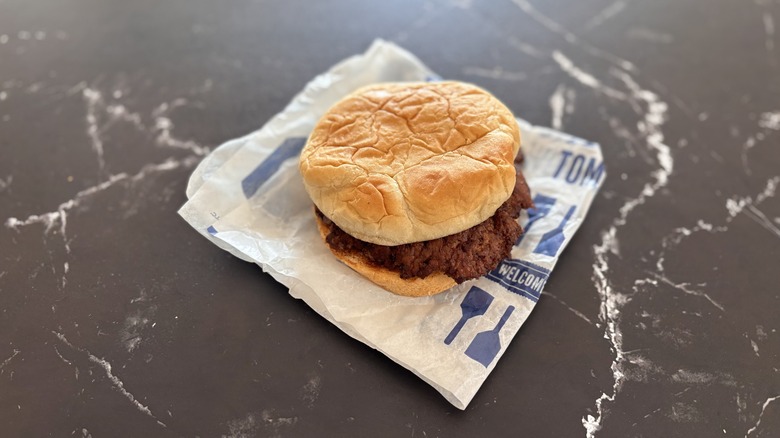 Culver's single ButterBurger with the works.