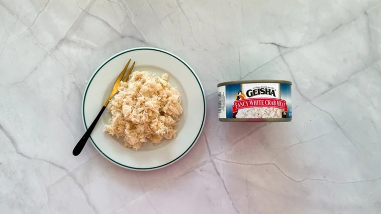 Geisha brand canned crab meat