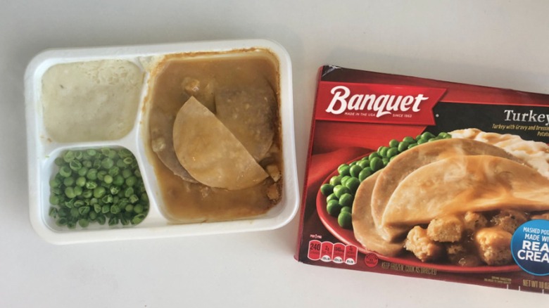 an open Banquet Turkey Meal