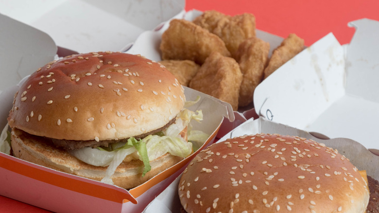 McDonald's chicken sandwich and nuggets