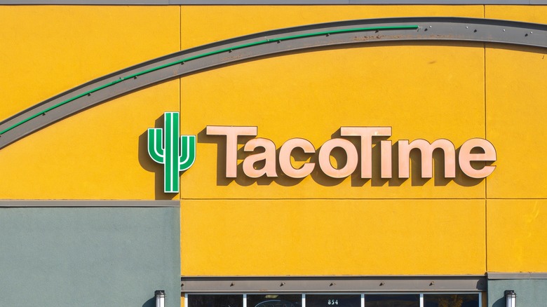 TacoTime sign outside restaurant