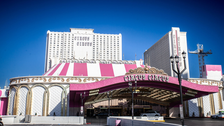 The exterior of Circus Circus casino