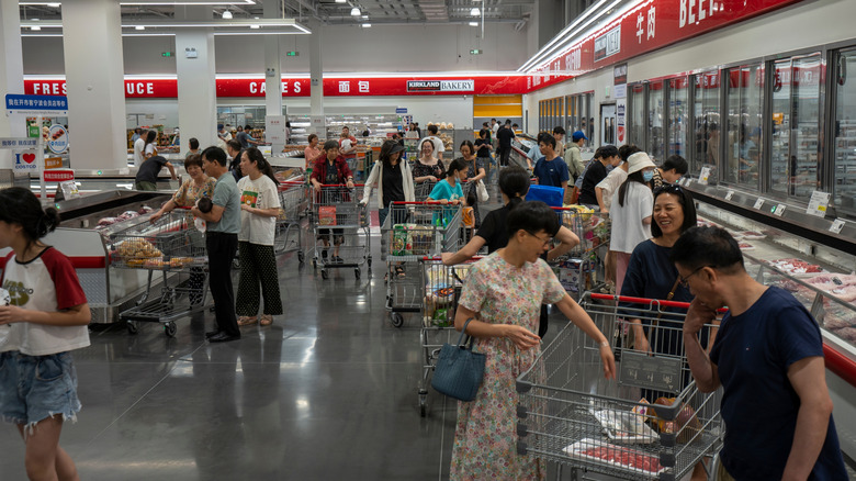 Crowd at Costco