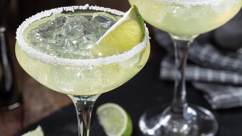 two margarita cocktails