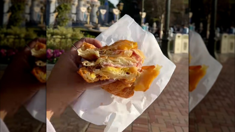 Ham & Swiss croissant from Disneyland's Maurice's Treats