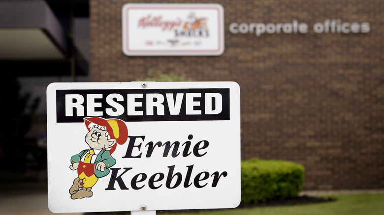 Reserved parking space sign for Ernir Keebler