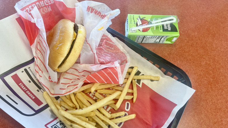 Jack in the Box cheeseburger kids meal