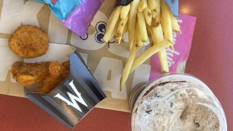 Wendys kids meal with a Frosty