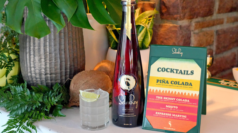 The skinny piña colada on display at the SelvaRey Pina Colada Party