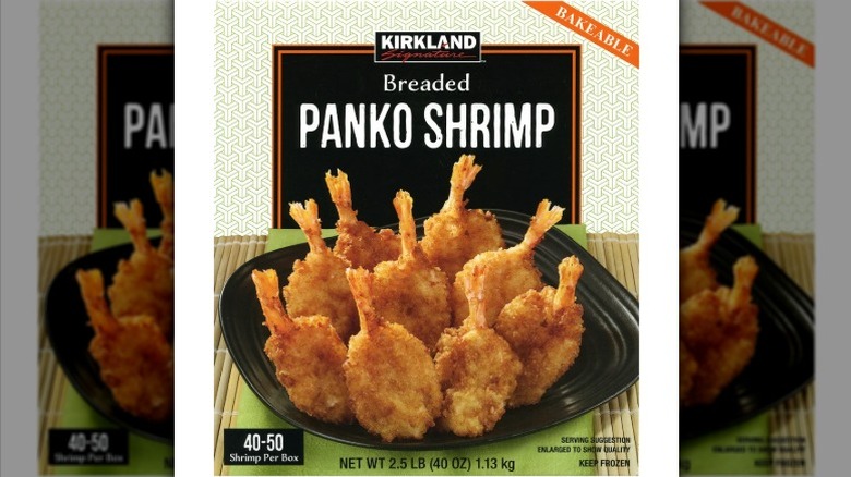 Kirkland Signature breaded panko shrimp product package shot