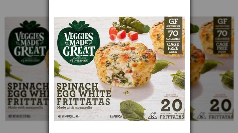 Veggies Made Great spinach egg white frittatas product package shot