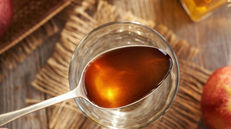 Spoonful of apple cider vinegar