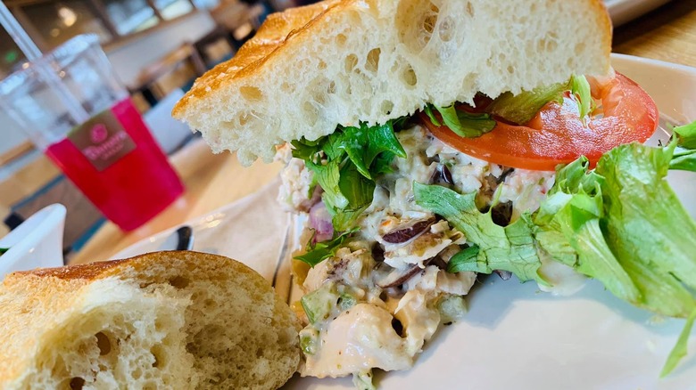 Panera Bread Tuna Salad Sandwich on plate