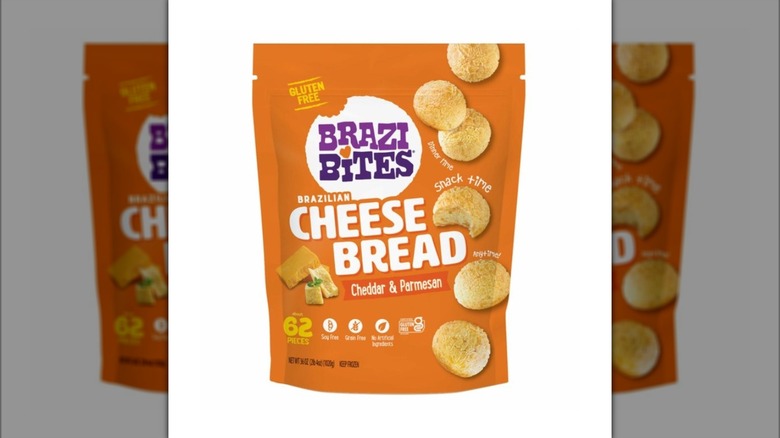 Orange bag of Brazi Bites Brazilian Cheese Bread