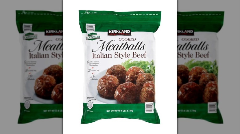 Bag of Kirkland Signature Meatballs from Costco