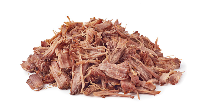 Pile of pulled pork