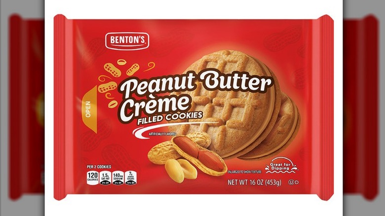 Benton's Peanut Butter Sandwich Crèmes on white background