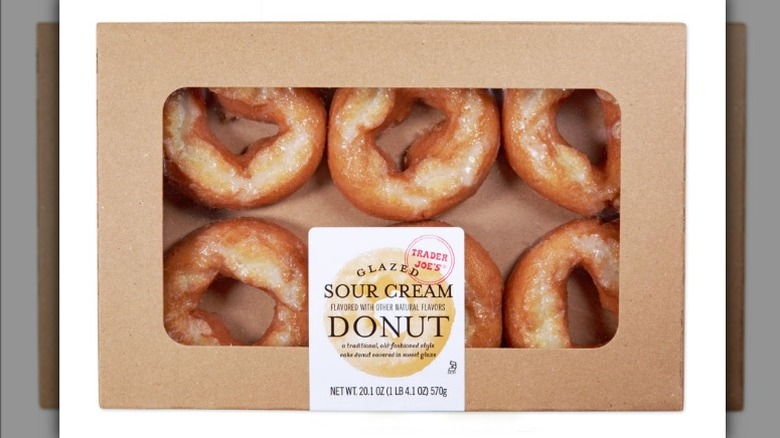 Glazed Sour Cream Donuts in a box