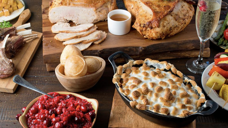 Fogo de Chão Thanksgiving spread