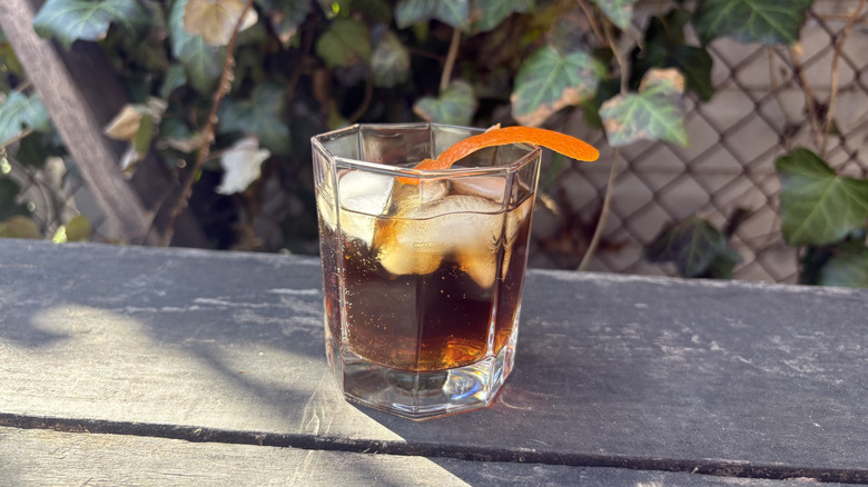 Coca-Cola with orange twist