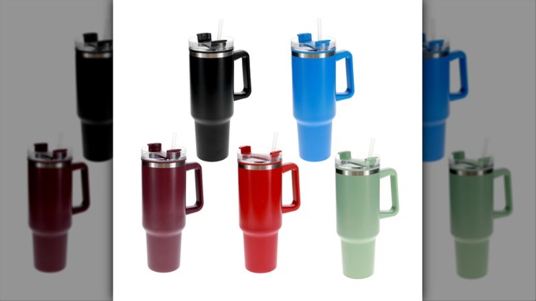 Dollar Tree tumblers that look like stanleys