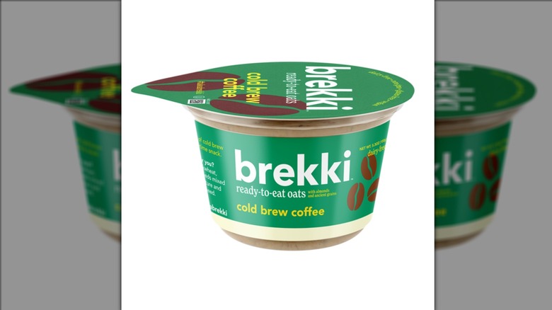 Brekki Overnight Oats on white background