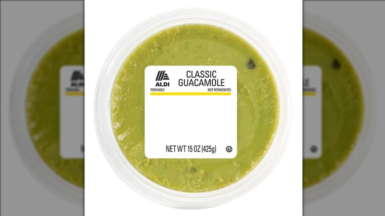 Aldi Classic Guacamole on white background