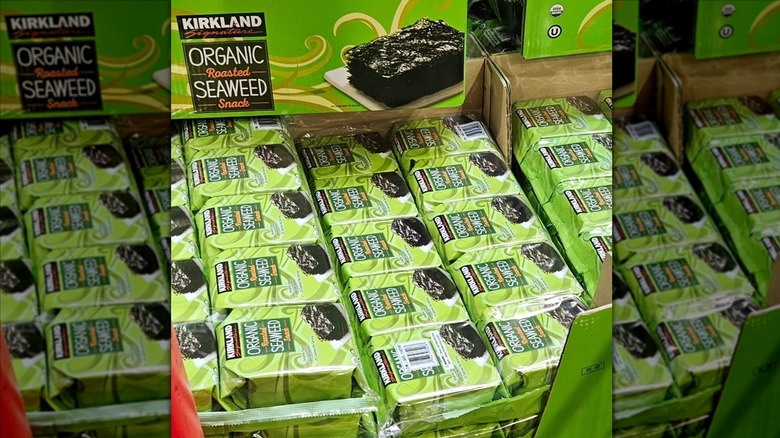 Kirkland Signature Organic Roasted Seaweed Snacks at Costco