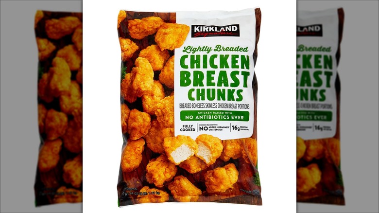 Bag of Kirkland Signature Lightly Breaded Chicken Chunks from Costco