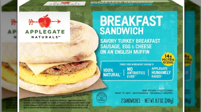Applegate turkey breakfast sandwich packaging