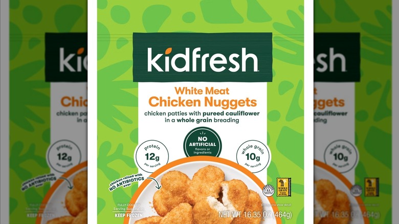 Bag of Kidfresh white meat chicken nuggets
