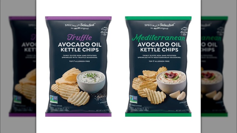 Bags of Specially Selected Mediterranean and Truffle Kettle Chips