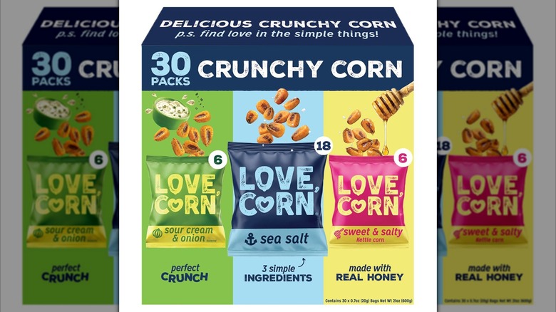 Box of Love, Corn Crunchy Corn Variety Pack snacks