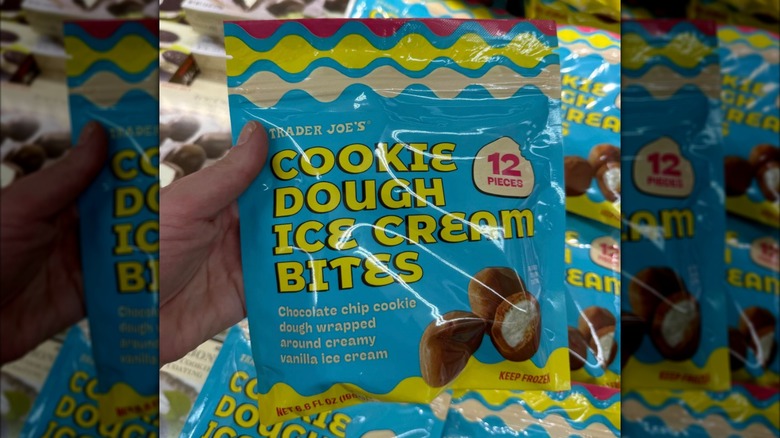 Package of ice cream bites