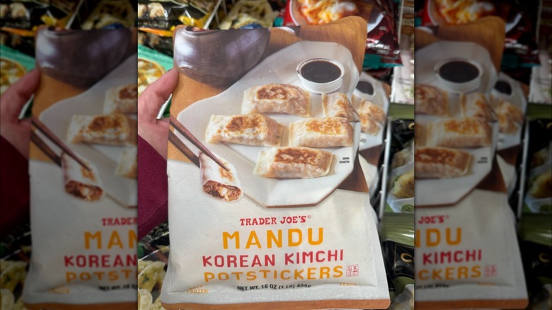 Displayed Trader Joe's Mandu Korean Kimchi Potstickers