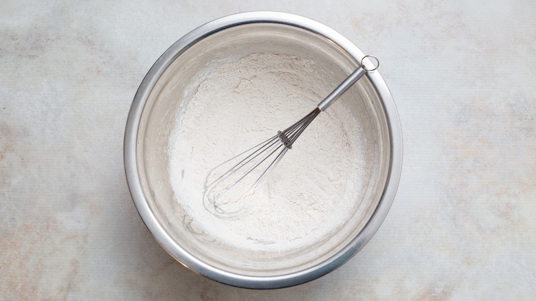 flour mixture in large bowl