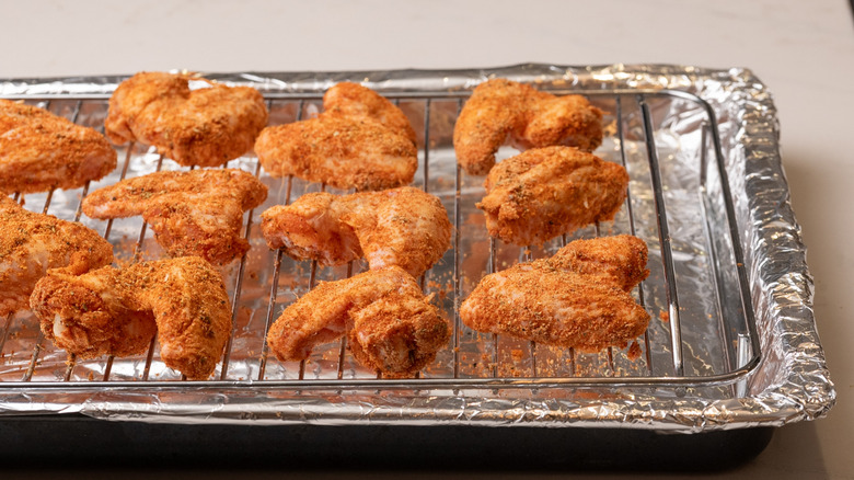 chicken wings ready for baking