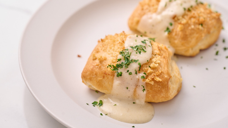 chicken pillow on a plate
