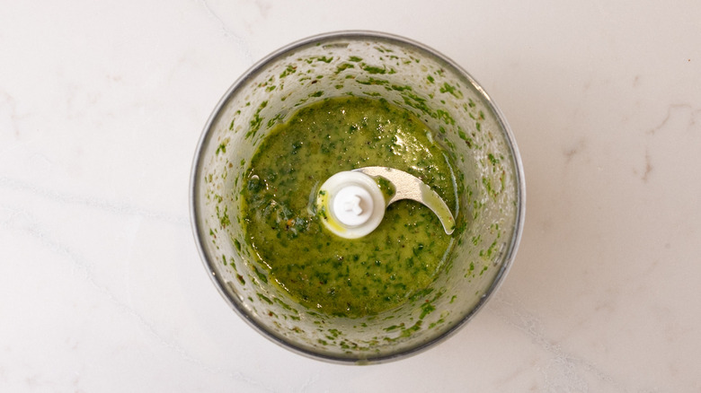 chimichurri in a blender