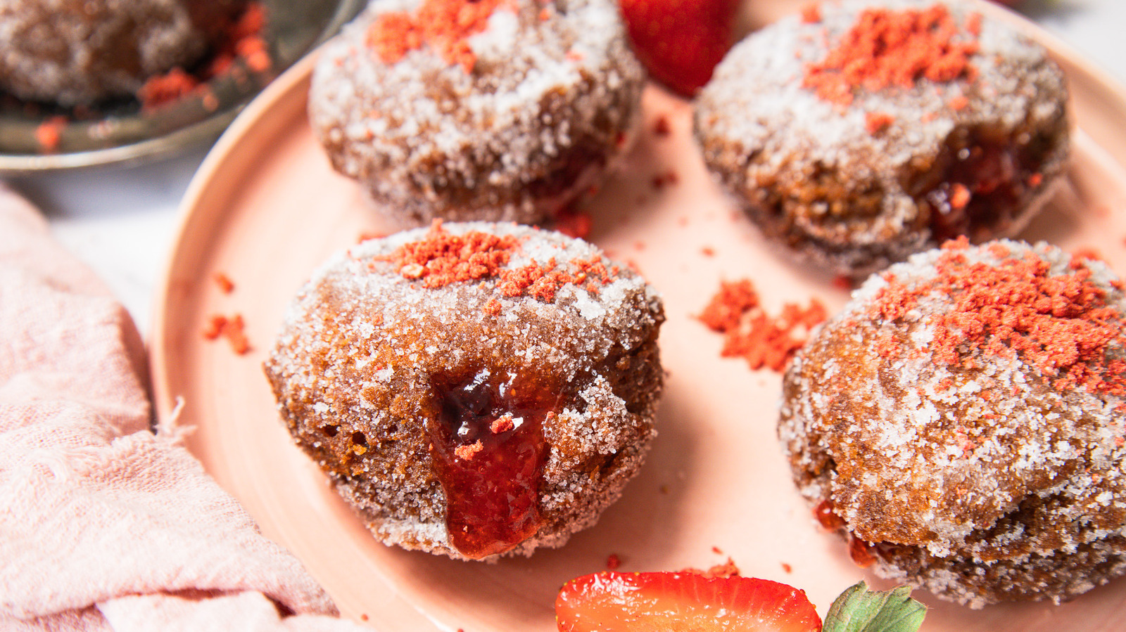 Jam-Packed Strawberry Donuts Recipe