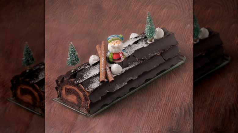 A mini Yule log