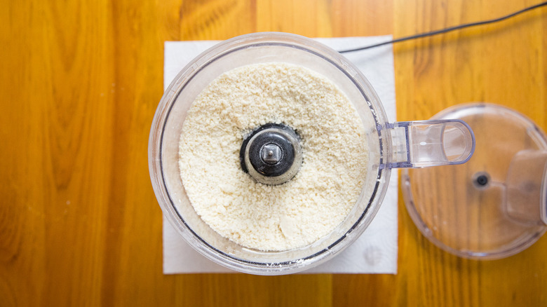 flour mixture in food processor