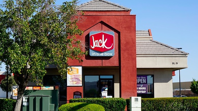 Outside view of Jack in the Box restaurant