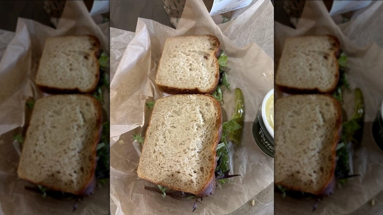 Sourdough sandwich from Panera Bread
