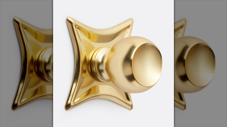 cabinet knob with star backplate
