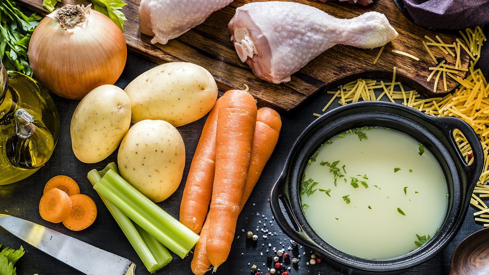 Thicken Homemade Chicken Stock With One Pantry Staple