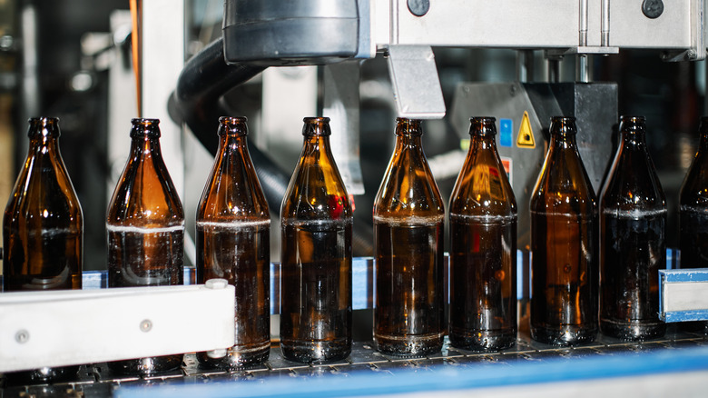 processing line for beer bottles