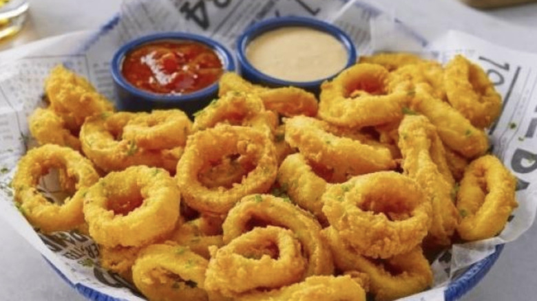 Red Lobster's fried calamari with two dipping sauces