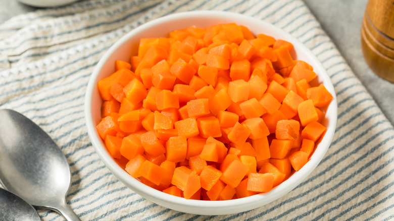 steamed carrots