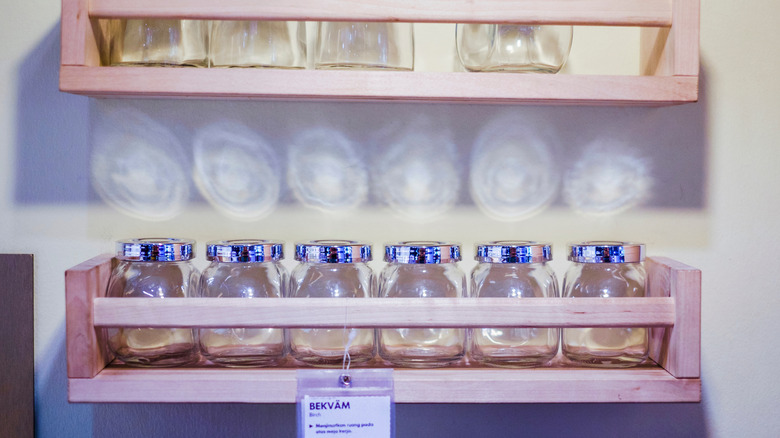 BEKVÄM spice rack and jars